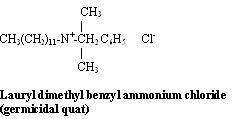 Lauryl dimethyl benzyl ammonium chloride (germicidal quat)