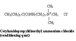 Cetylamidopropyldimethyl ammonium chloride (conditioning quat)