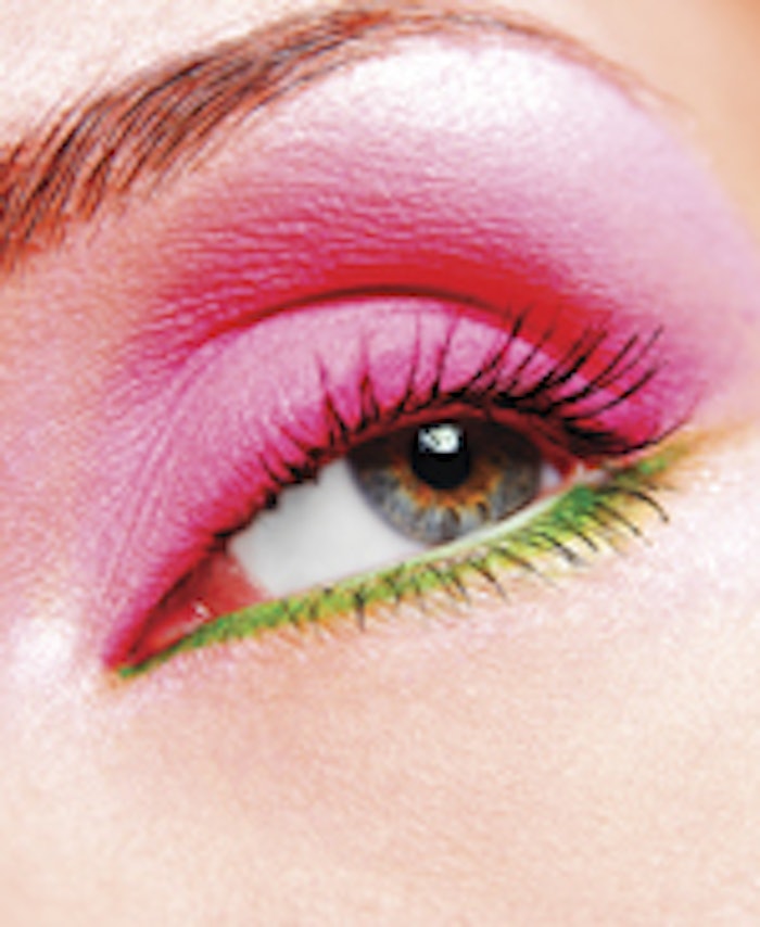 beautiful make up and bright colore of eye