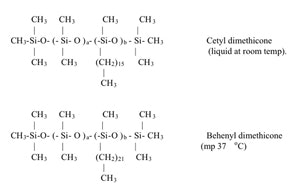 Cetyl dimethicone and behenyl dimethicone