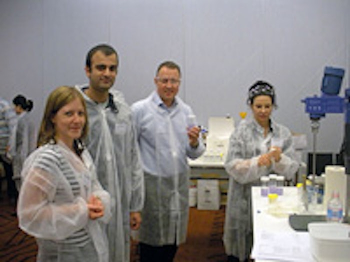Attendees rolled up their sleeves and got hands-on in pre-conference formulation workshops during the IFSCC 2009 event.