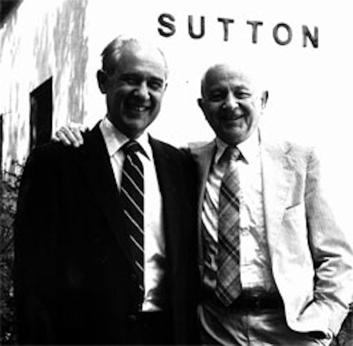 From left: Bill Rosen, PhD, former employee and brother-in-law of Berke; and Philip Berke, PhD (ca. 1980)