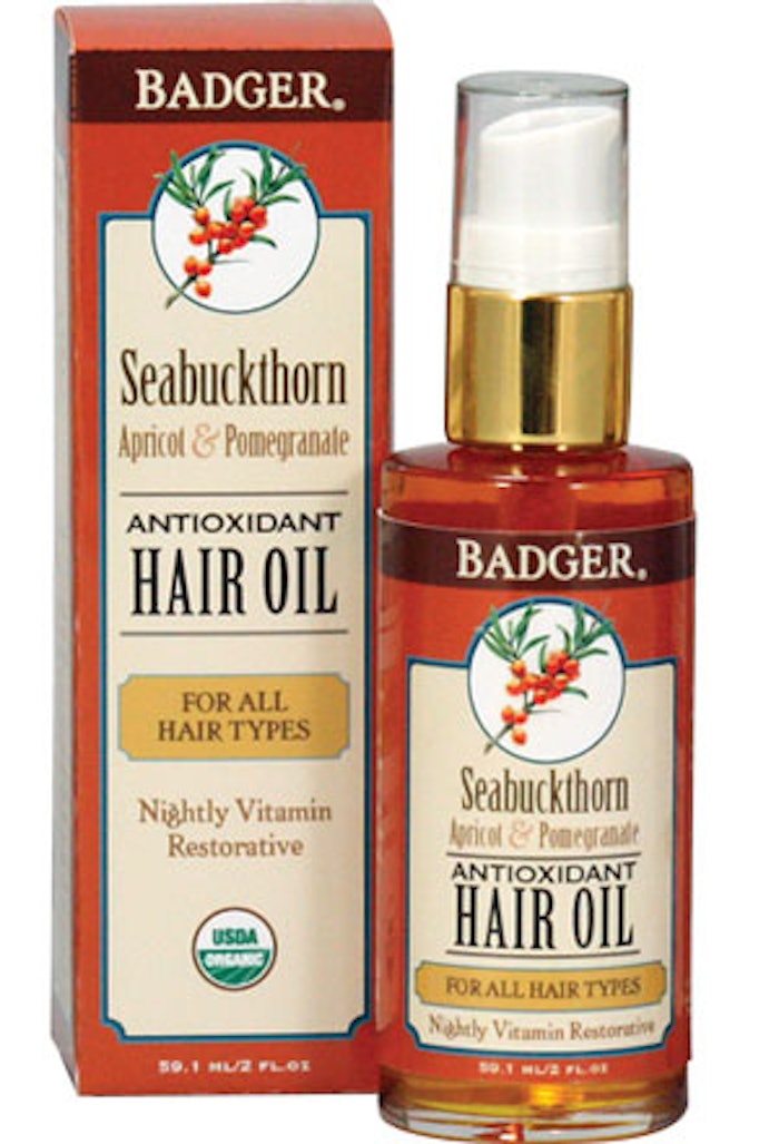 Badger Seabuckthorn Hair Oil for All Hair Types