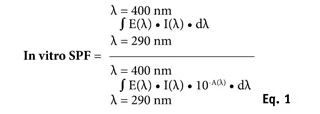 In vitro/vivo SPF Correlation and Repeatability According to Substrate ...