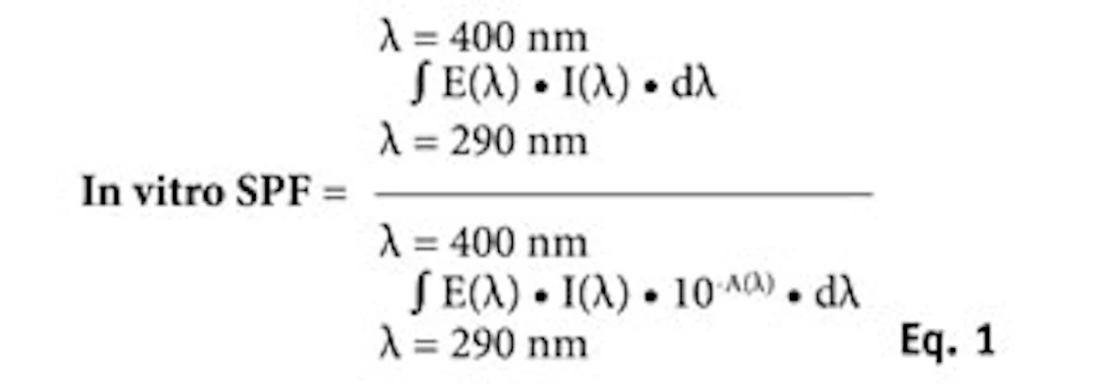 In vitro/vivo SPF Correlation and Repeatability According to Substrate ...