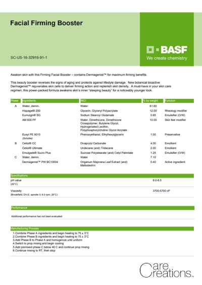 Facial Firming Booster