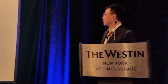 Stanley Qi, Ph.D., presenting at the SCC Annual Meeting on CRISPR gene editing.
