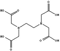 For example, ethylenediaminetetraacetic acid (EDTA); attributes include: