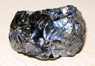 Silicon can also be made by the reaction of silicon dioxide and a source of carbon. This reaction, shown in Figure 2, requires a high temperature, and produces CO2 and a product with a melting point of 1,414°C: