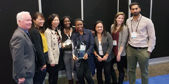 Shiseido's team won the Formulating Challenge during in-cosmetics North America 2018