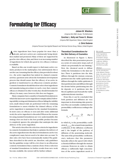 Article Download: Formulating for Efficacy