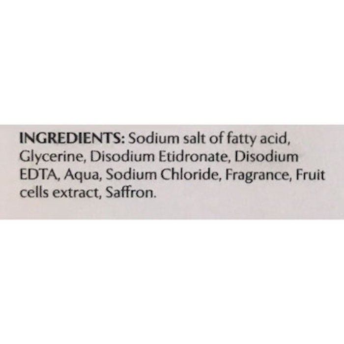 SaffronSoap400ingredientsONLY