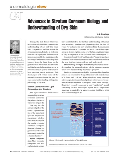Article Download: Advances in Stratum Corneum Biology and Understanding of Dry Skin