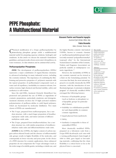 Article Download: PFPE Phosphate, A Multifunctional Material