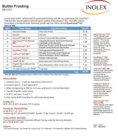 Inolex Ct2001 Butter Frosting