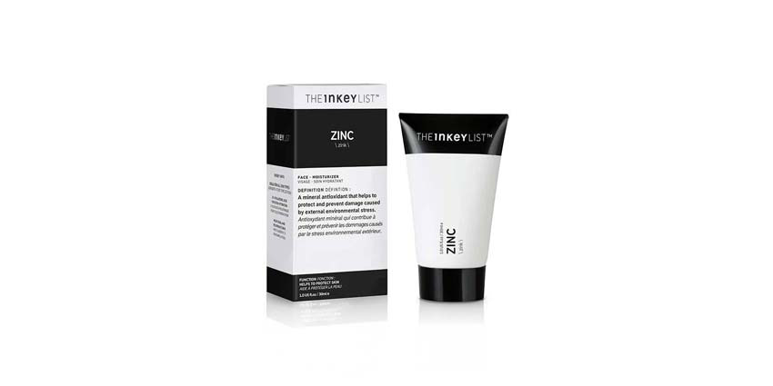 inkey list zinc oxide