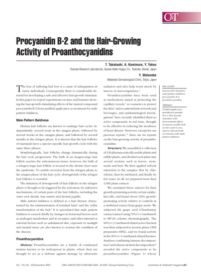Article Download: Procyanidin B-2 and the Hair-Growing Activity of Proanthocyanidins