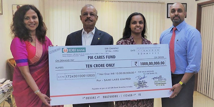 The Dr. Majeed Foundation has donated food items, medical equipment and financial relief in India.