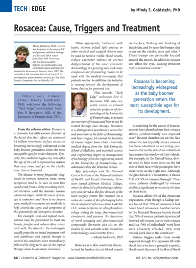 Article Download: Rosacea: Cause, Triggers and Treatment