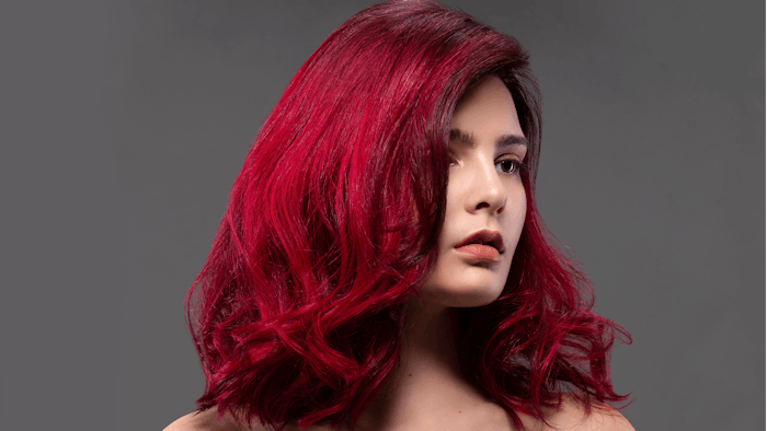 The model has a blend of a rich darker red, to a lighter vibrant red of the new red series.
