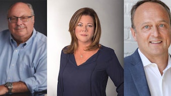 From left: Dr. Ken Marenus, IBA; Elizabeth Corrigan, IBA and The Complete Package; and Chris Hobson, IBA and Rare Beauty Brands.