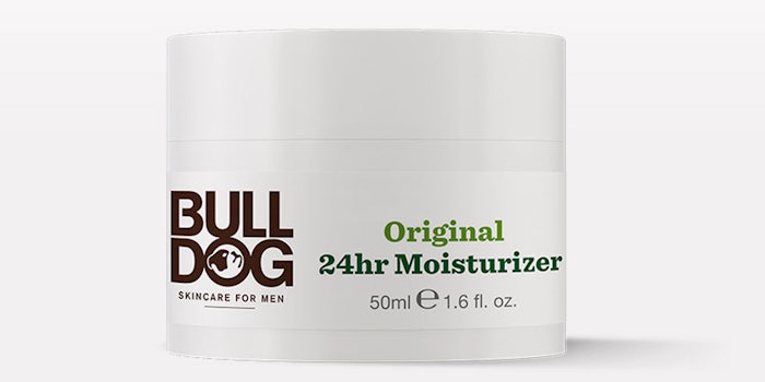 This 'Read the Label' discusses men's grooming and more specifically, Bulldog Skincare's Original 24 Hour Moisturizer—to provide long-lasting hydration.