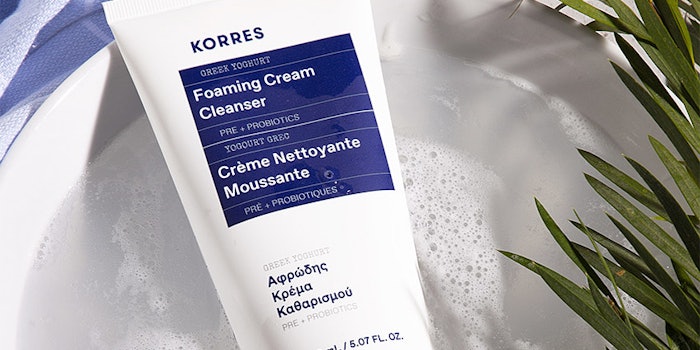 Korres Foaming Cream Cleanser. Photo: Korres.