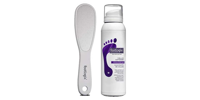 Footlogix will be launching the 'At Home' foot care combo with Callus Softener, a hydrating and softening treatment for callused feet, and the Foot File to remove the calluses.