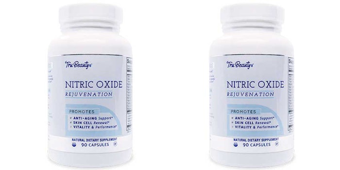 TruBeauty's Nitric Oxide Rejuvenation contains a combination of vitamins, herbs and amino acids that support healthy nitric oxide levels for general wellness and beauty from the inside out, leading to cell renewal, nutritional absportion and improved skin vitality.