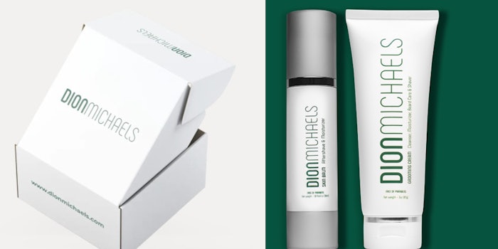 Dion Michaels' custom blended formula is said to support all skin types.