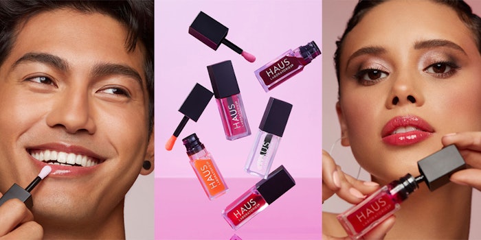 Haus Laboratories' PhD Lip Oil Hybrid Stains is available in five shades.