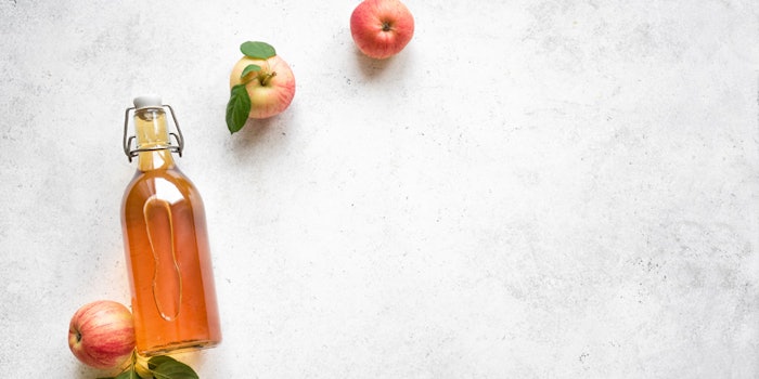 Of the four actives, Crodarom Cider vinegar is said to be a fermented health and well-being ingredient made from apple cider.