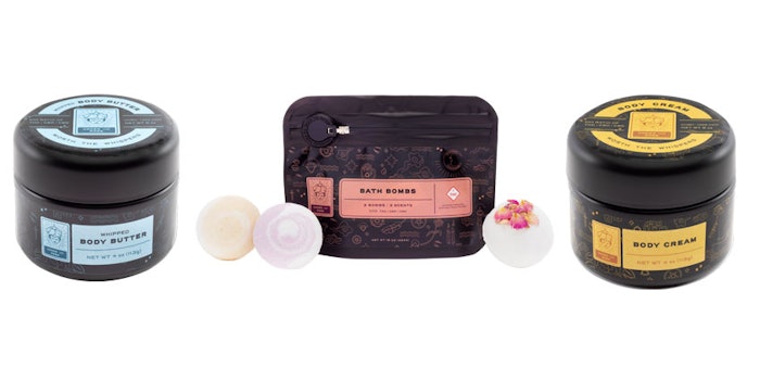 Under The Rose debuted its cannabis-based products that include a body butter, body cream and bath bombs to soothe skin and mind.