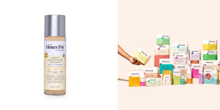 The Organic Vanilla Chamomile Moisturizing Lubricant is designed with a pump for less mess.