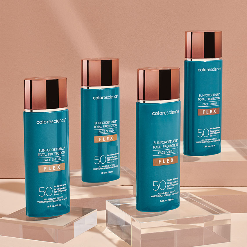 Colorescience Expands Face Shield Sunscreen Line with Flex and