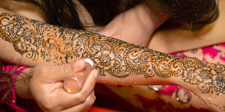 Mehndi Tattoo Woman Hands With Black Henna Tattoos Moroccan National  Traditions Stock Photo  Download Image Now  iStock