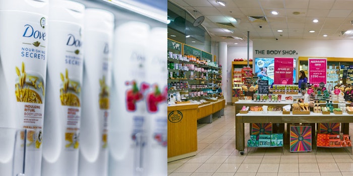 Dove and The Body Shop are partnering to protect the ban on animal testing in cosmetics.