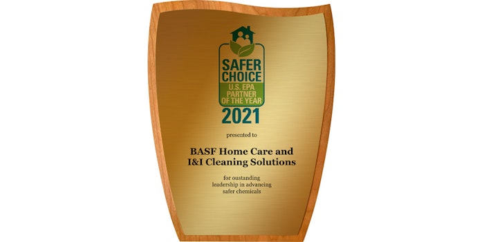 This marks the fifth time BASF has won this award due to its design and manufacturing of safer chemicals.