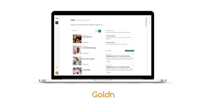 Goldn Product Builder helps beauty brands and cosmetic product developers create formula-based products.