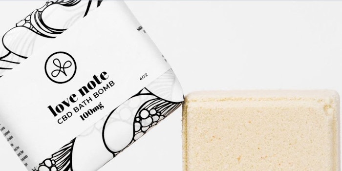 Make And Mary Love Note Bath Bomb