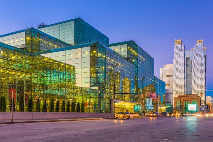 NYSCC 2021 marked the return of large beauty ingredient trade shows; pictured is the Javits Center.