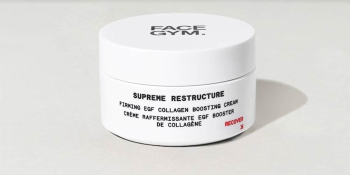 Supreme Restructure Firming Moisturizer is formulated with tobacco plant-derived epidermal growth factors that use collagen and hyaluronic acid to re-charge skin.