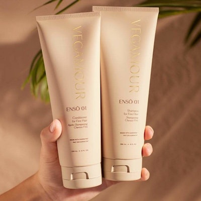 Enso shampoo and conditioner are sulfate-free, color-safe, use karmatin to adjust to hair on contact and feature a fragrance blend of jasmine, ylang-ylang and yuzu.