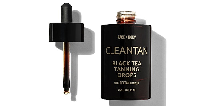 The self-tanning drops use plant-based colorants that are intended to produce a deep golden tone.
