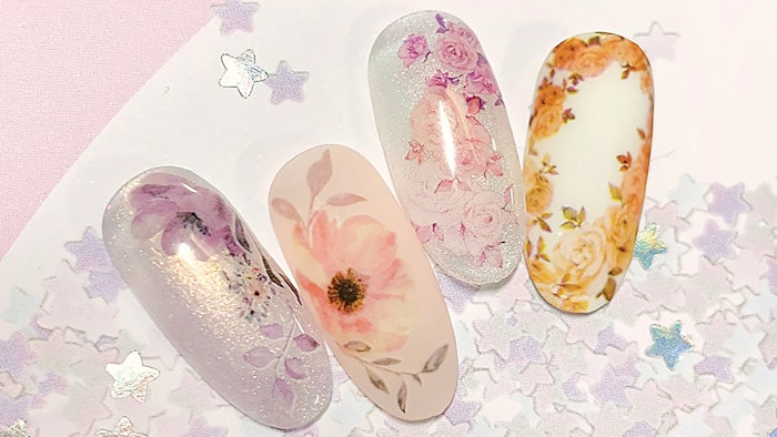 Daily Charme Floral Nail Art Stickers; courtesy of brand.