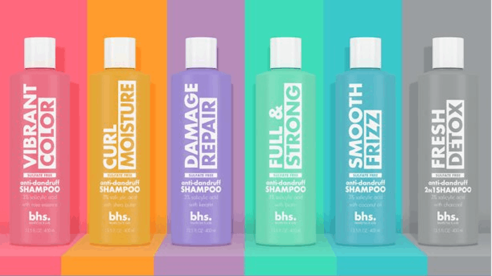 Unilever's bhs anti-dandruff range includes vibrant hair color, frizz, damaged and weak hair, curls and detox.