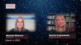 In this weekly video chat, Cosmetics & Toiletries Assistant Editor, Michele Behrens and Managing Scientific Editor, Rachel Grabenhofer sit down to discuss the March issue and the top-searched keyword on the C&T's website.