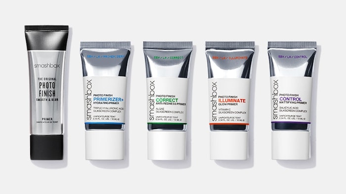smashbox's Photo Finish collection includes a hydrating primer, a mattifying primer, an anti-redness primer and a glow primer.