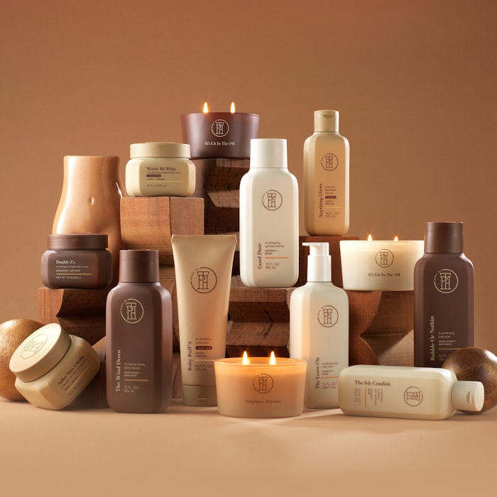 Body by TPH includes body cleansers, lotions and creams, body oil, body polish, bath elixirs and candles.