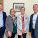 L to R: Elan's Arthur Kapp (sales manager), Julie Weisman (executive vice president), Jocelyn Manship (president) and David Pimentel (vice president of sales).